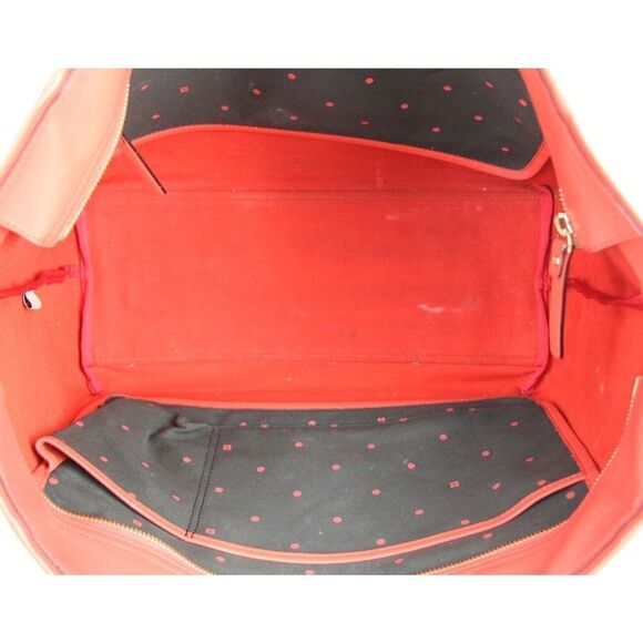 LRG Kate Spade NY BROWN CANVAS PINK LEATHER TRIM TOTE SHOULDER BAG HANDBAG PURSE - Picture 9 of 13